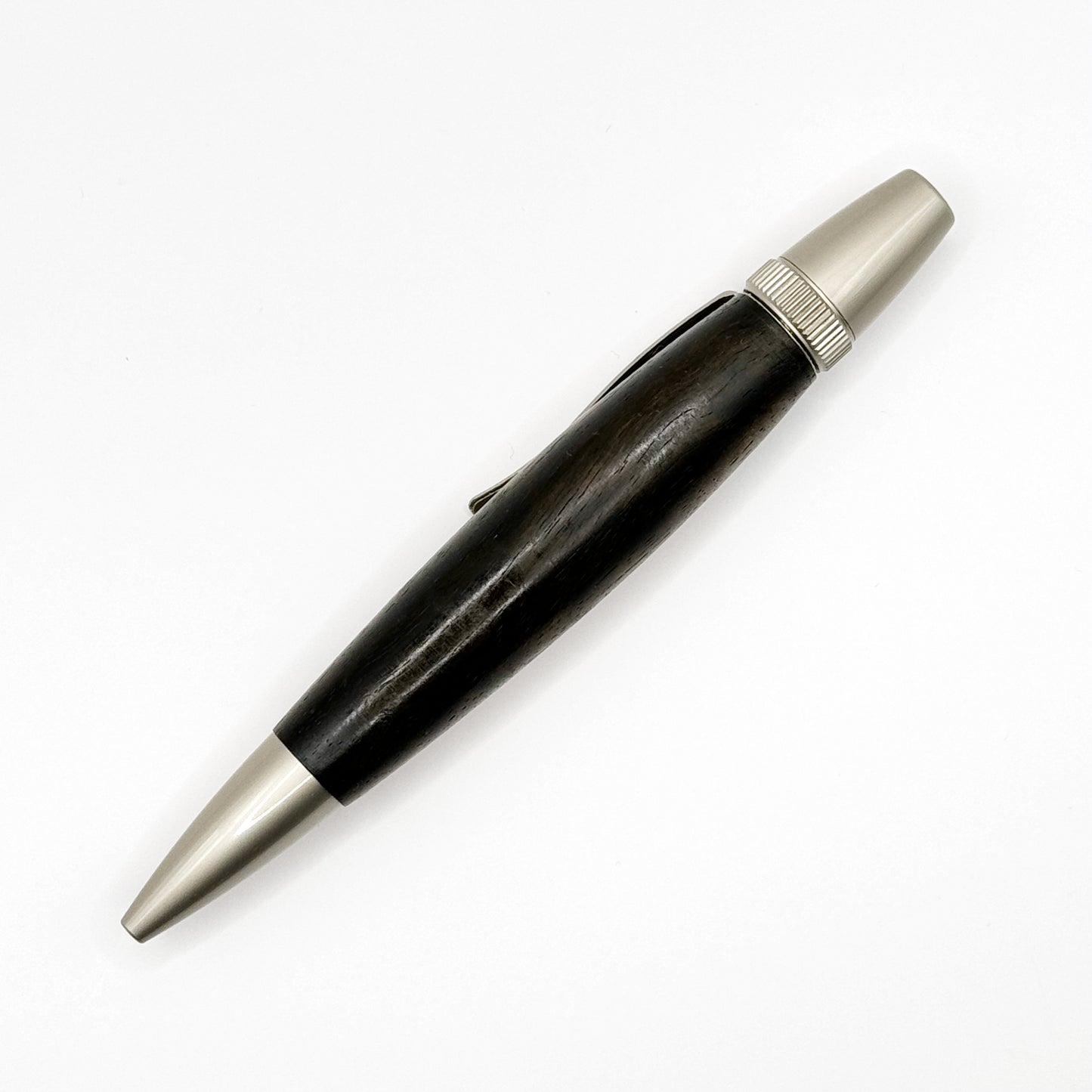 日本製銘木ボールペン 黒柿04